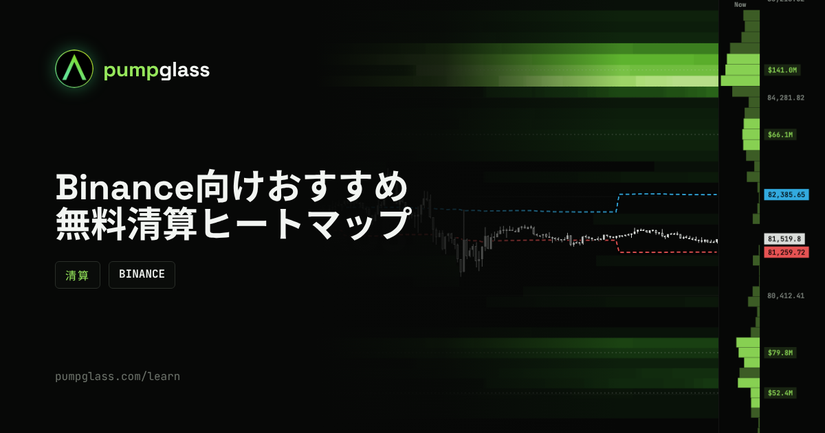 Binance先物向けのおすすめ無料清算ヒートマップ:5ツール比較(2026)